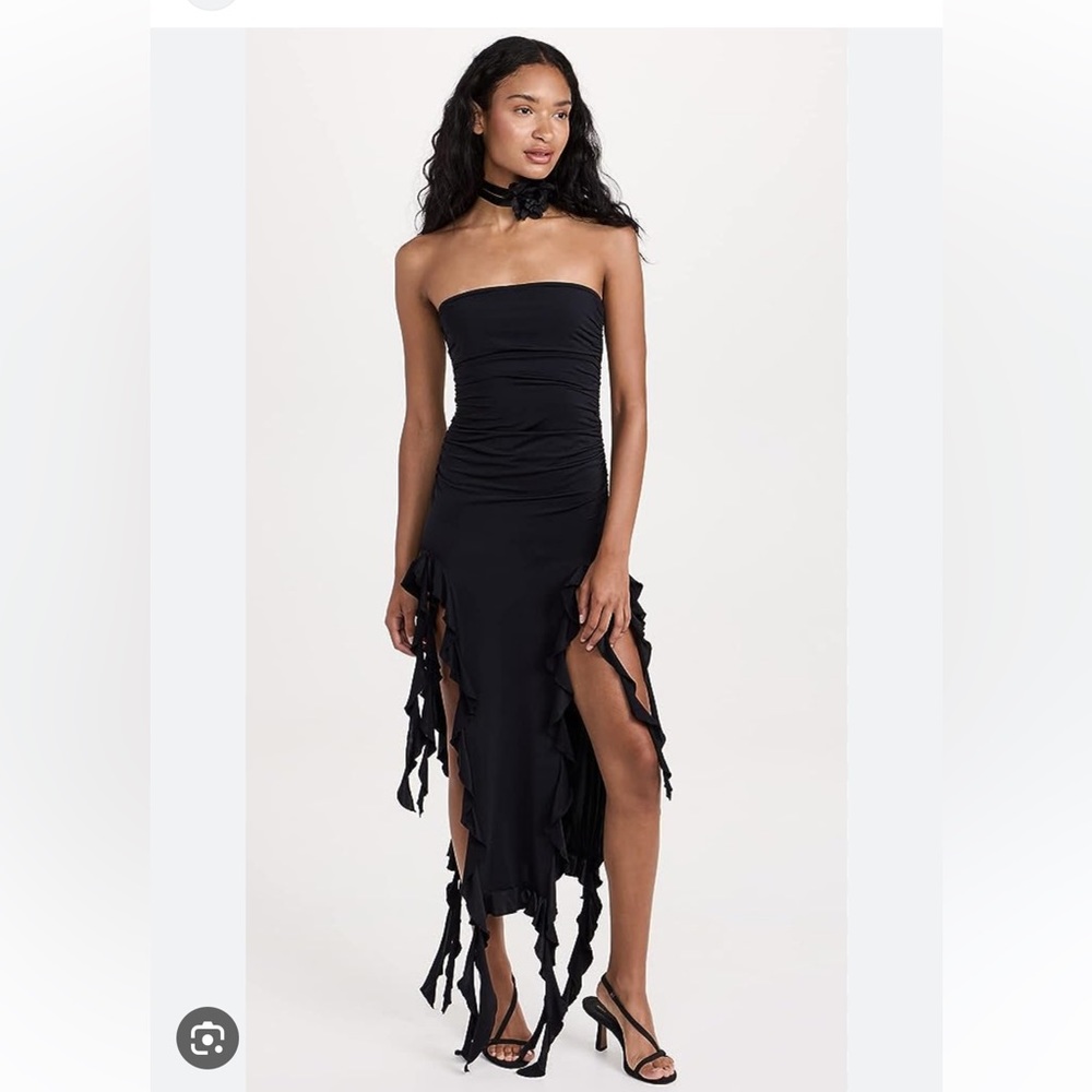 STRAPLESS DRESS LIONESS BLACK - Picture 4 of 10